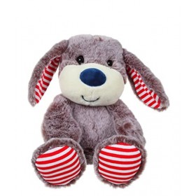 GIPSY Toys - Peluche Les Marinières 24 cm Chien Marron Rayures Rouges - Peluche pour Enfant - - Marron, Rayures rouges071603
