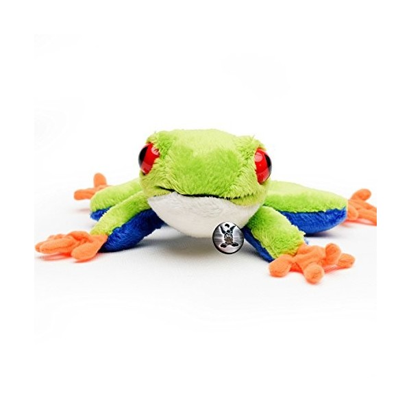 Doudou grenouille en peluche grenouille aux feuilles caduques grenouille aux yeux rouges en peluche – Doudou *biz