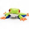 Doudou grenouille en peluche grenouille aux feuilles caduques grenouille aux yeux rouges en peluche – Doudou *biz