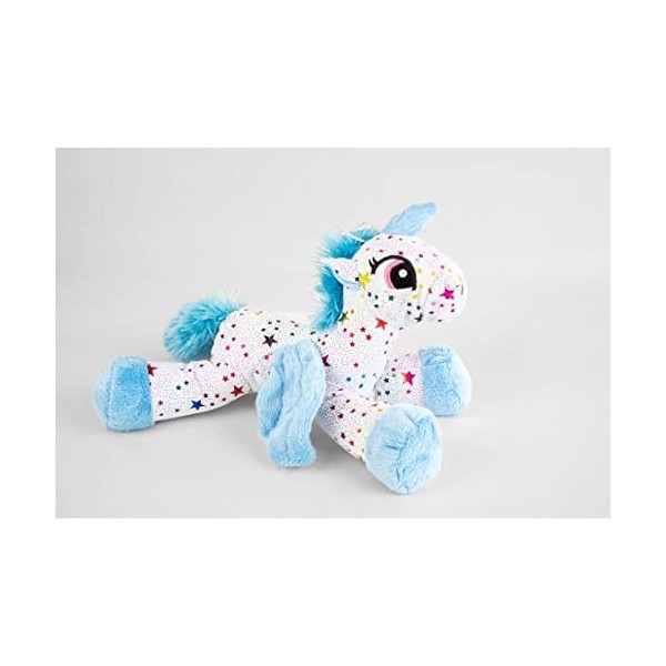 CADEAUX STORE Peluche Licorne Souple Impression étoile sur Le Corps 29 cm Bleu 