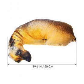 Kisangel Oreiller Chien 3D Oreiller 3D Oreillers De Dessin Animé Faux Oreiller De Chien Oreiller en Forme De Chien Oreiller e