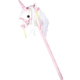 Legler small foot 10279 Cheval de bataille licorne blanche avec peluche douce pour fans de chevaux à partir de 3 ans