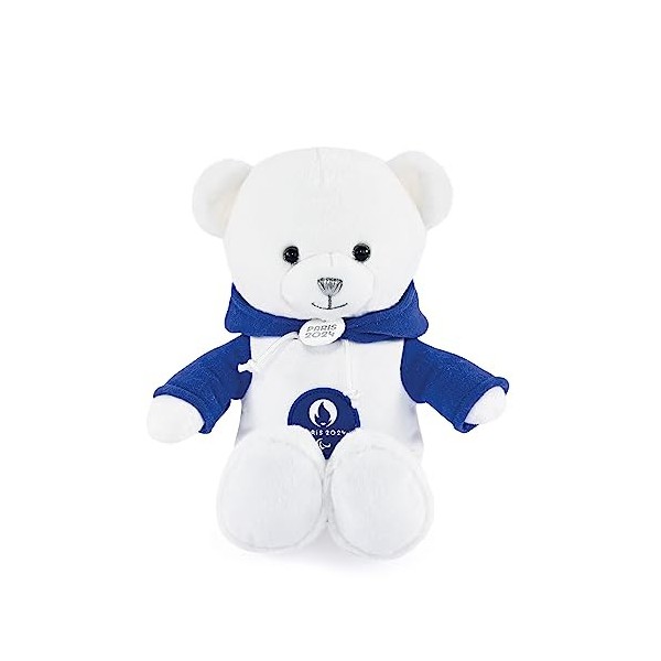 Doudou et Compagnie - Ours Equipe De France - Licence Officielle des Jeux Olympiques De Paris 2024 - Peluche Avec Doudou - Dè