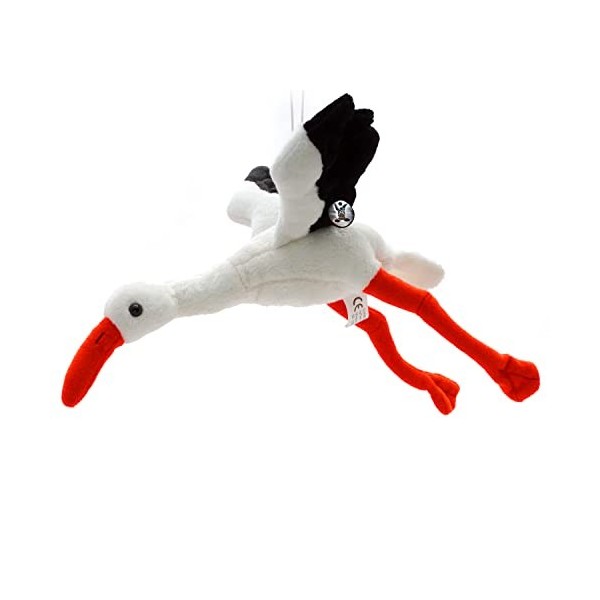 Peluche cigogne cigogne blanche 26 cm volante - Doudou * biz