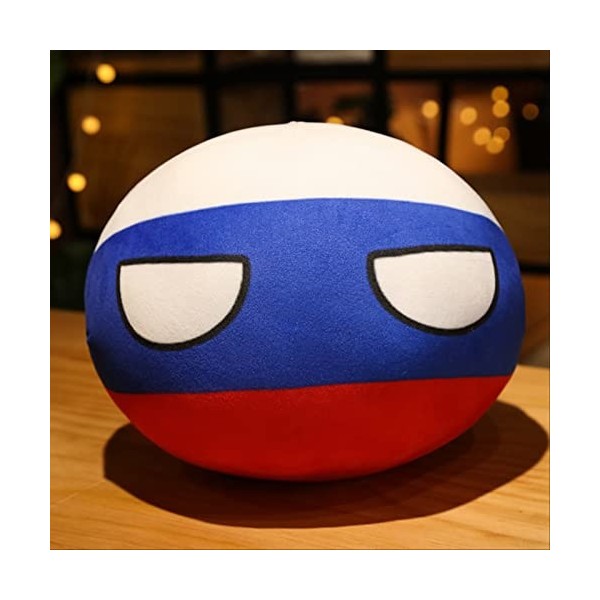 JunziWing Country Ball Peluche Pendentif, Polandball Plushies Doll, Countryball Stuffed Dolls, Cadeau pour Bébé 30Cm Italie