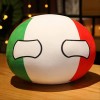 JunziWing Country Ball Peluche Pendentif, Polandball Plushies Doll, Countryball Stuffed Dolls, Cadeau pour Bébé 30Cm Italie