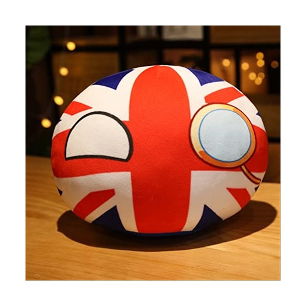 JunziWing Country Ball Peluche Pendentif, Polandball Plushies Doll, Countryball Stuffed Dolls, Cadeau pour Bébé 30Cm Italie