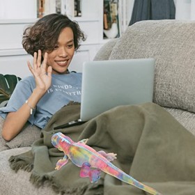 Zerodeko Poupée Imitation Lézard Reptiles Réalistes en Peluche Oreiller Caméléon en Peluche Jouet Lézard Petite Poupée Lézard