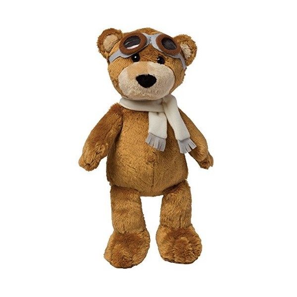 Manhattan Toy Ours aviateur en Peluche, 155320, Brown/Grey/Black