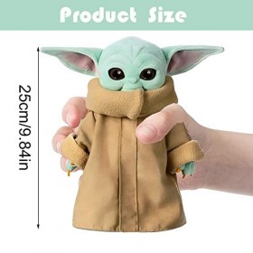 Grogu Peluche, 25cm Peluche Grogu, Baby Yoda Peluche, Star Wars Peluche, Peluche Baby Yoda, Yoda Jouets en Peluche, Baby Yoda