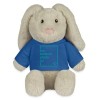 Spreadshirt Créez Votre Propre Lapin en Peluche Personnalisé avec Texte ou Photo Imprimée Lapin en Peluche, Taille Unique, Bl