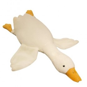 Agatige 50-130 Cm Énorme Oie en Peluche Jouets, Canards Grosse Peluche Jouet Mignon Doux Étreignant Oreiller Animal Dormir Co