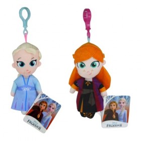 Lot de 2 porte-clés en peluche La Reine des Neiges II 12,7 cm Elsa et Anna