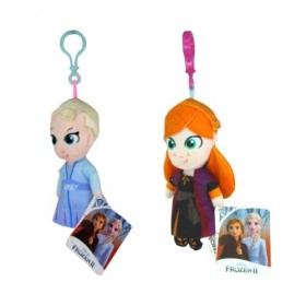 Lot de 2 porte-clés en peluche La Reine des Neiges II 12,7 cm Elsa et Anna