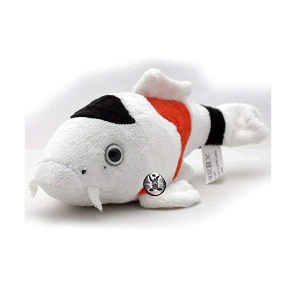 Kuscheltiere.biz koï Kohaku Poisson Nishikigoi Carpe 22 cm - Jouet en Peluche de