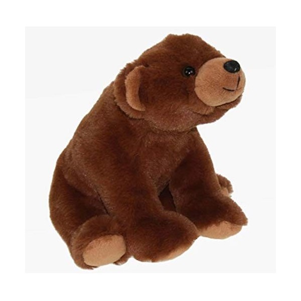 Braunbär Grizzly Ours en peluche, assis, Bruno