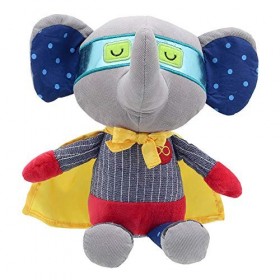Wilberry Éléphant Super Héros Peluche