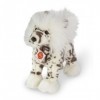 Peluche Chien Caniche Debout Hermann 25 cm