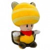 Figurine Nintendo - Peluche Toad écureuil volant - 20cm - jaune