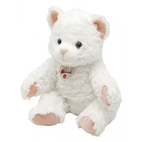 Trudi Sevi- Peluche Chat, 11015, Blanc, 38 cm