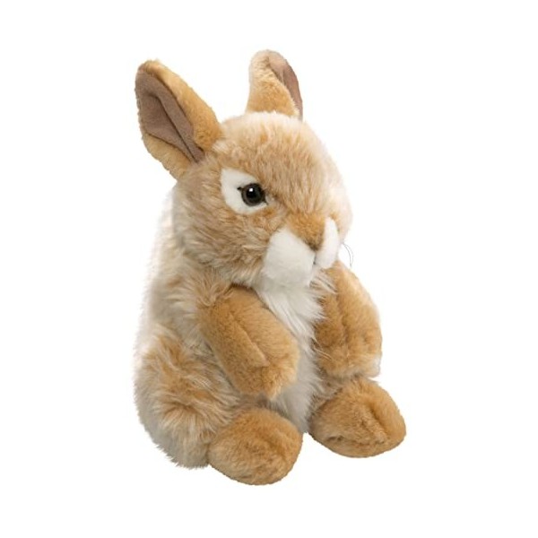 Peluche Lièvre, Lapin Beige, 18cm [Jouet] 2025001