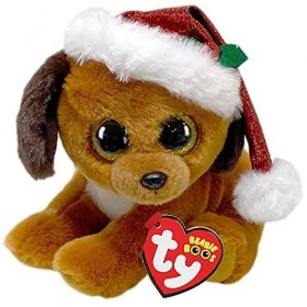 TY- Beanie Boos-Howlidays Le Chien 15 cm, TY36240, Marron