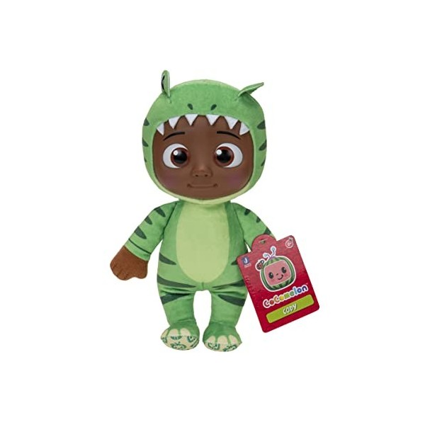 CoComelon Petite Peluche Dino Cody de 20,3 cm – Thème Dinosaure – Inspiré de Leur émission préférée – Jouets pour Enfants dâ