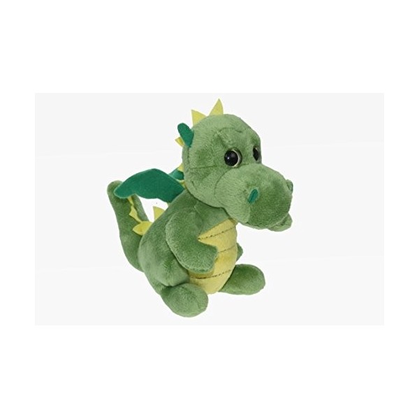 Cornelißen Peluche dragon vert 17 cm assis
