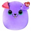 Ty Squish a boos-Coussin Bitsy Le Chien 40cm, Violet, TY39312, 40 cm