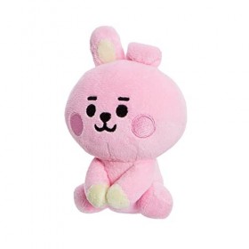 Aurora World- Aurora, 61479, BT21 Official Merchandise, Bébé Cooky Assis, 13cm, Marron, Rose