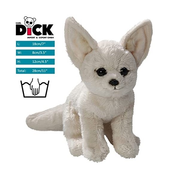 Carl Dick Peluche Fox, Fennec Assis, 18cm 2655