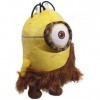 Joy Toy 91640 Minions Caveman Peluche Velboa, 2 Personnages différents, 28 cm