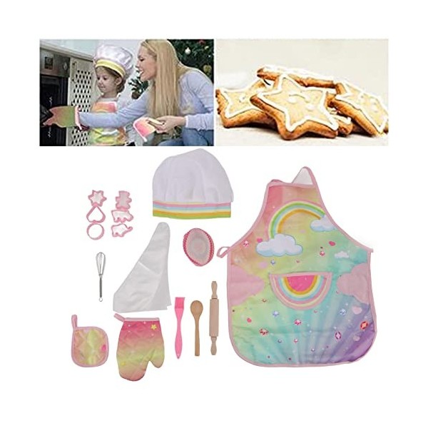 KUIDAMOS Jouets de Cuisine pour Enfants, Ensemble de Cuisson pour Enfants sans bavure de Simulation, Accessoires Riches et in