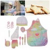 KUIDAMOS Jouets de Cuisine pour Enfants, Ensemble de Cuisson pour Enfants sans bavure de Simulation, Accessoires Riches et in