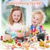 Ensemble daccessoires de cuisine pour enfants avec casseroles et poêles, plaque à induction électronique avec son et lumière