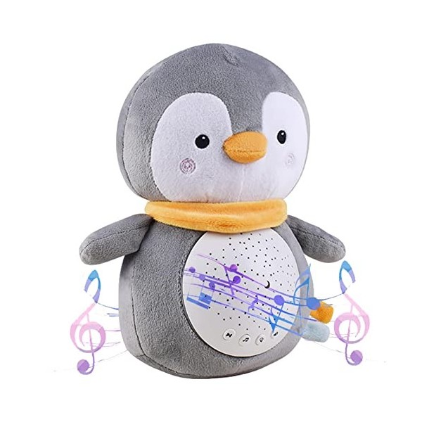 Rianpesn Musique légère pour Animaux en Peluche, Peluche Peluche Lumineuse câline, LED Peluche Jouet berceuses Chantant veill