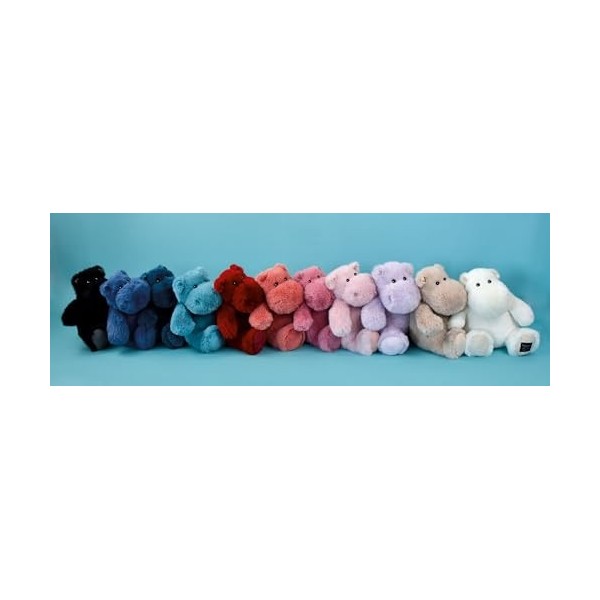 Histoire dOurs - Peluche Hippopotame - HipStar - Noir - 25 Cm - Peluche Douce et Chic pour les Calins - Idée Cadeau de Nais