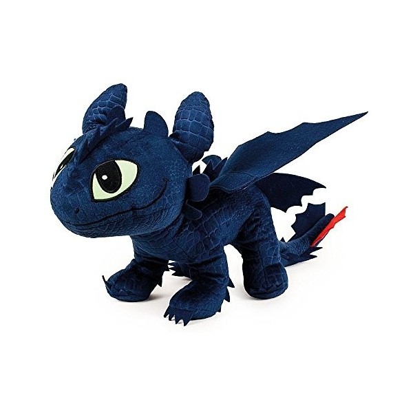 Facile de dresser les dragons – Dragons – Peluche Doudou Dragon sans dents 40 x 12 x 32 cm