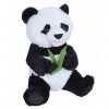 Wild Republic Peluche Panda sédentaire avec Doudou Bambou, Jouet pour Enfant, 25 cm, 22282, Multicolore