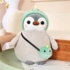 Trayosin Peluche pingouin mignonne - Kawaii - Douce - Avec nœud - Tenues - Cadeau pour garçons et filles - Décoration dinosa