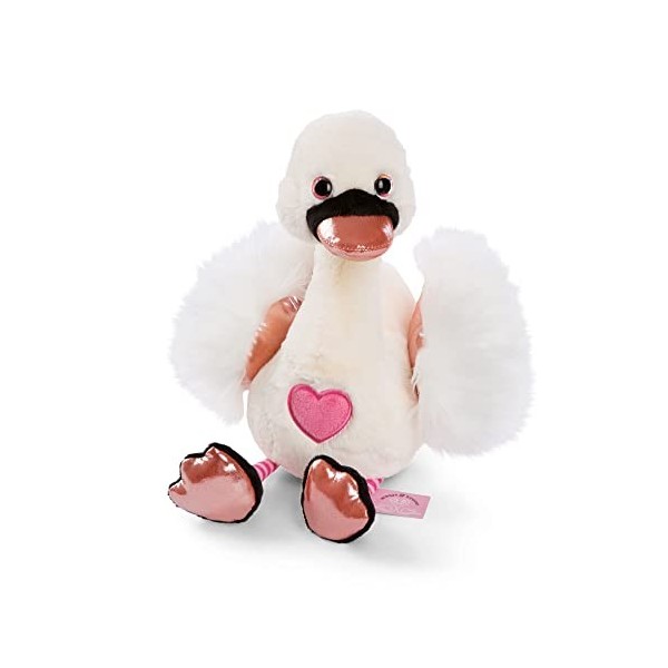 NICI Cygne en Peluche Love 25 cm, Blanc I Jouet Douillet pour Filles, Garçons et Bébés I Peluches Animaux à Câliner, pour Jou