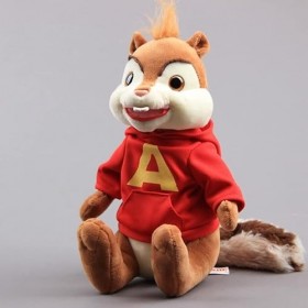 Film Alvin et Les Chipmunks Peluches Kawaii Fluffy Chipmunks Alvin Simon Theodore Peluches Oreiller Poupée Enfants Cadeau Rou
