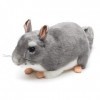 Uni-Toys - Chinchilla gris - 22 cm longueur - Peluche Rongeur - Peluche doudou