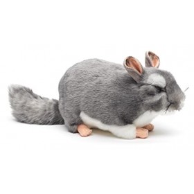 Uni-Toys - Chinchilla gris - 22 cm longueur - Peluche Rongeur - Peluche doudou