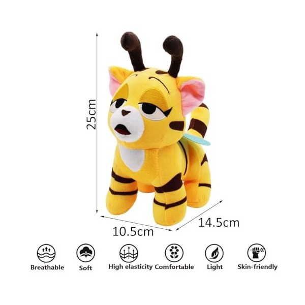 Poppy Playtime Plush - Miotlsy Cat-Bee Soft Stuffed Toy, Horror POPPY Game Doll, Réaliste Monster Horror Stuffed Doll Jaune C