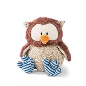NICI Hibou en Peluche Oscar 35 cm à tête rotative 48078 Marron