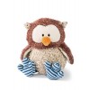 NICI Hibou en Peluche Oscar 35 cm à tête rotative 48078 Marron