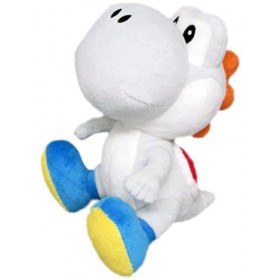 Nintendo - Merc Yoshi plüsch 17 cm Blanc Super Mario Brothers Peluches, Multicolore 415844 