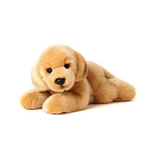 Uni-Toys - Chiot Beagle couché - 24 cm Longueur - Chien en Peluche, Animal de Compagnie - Peluche