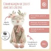 BIECO Doudou biche Ella - Doudou Bebe Fille - Peluche Bebe Fille - Peluche biche - Peluches Doudou - Peluche Naissance Fille 